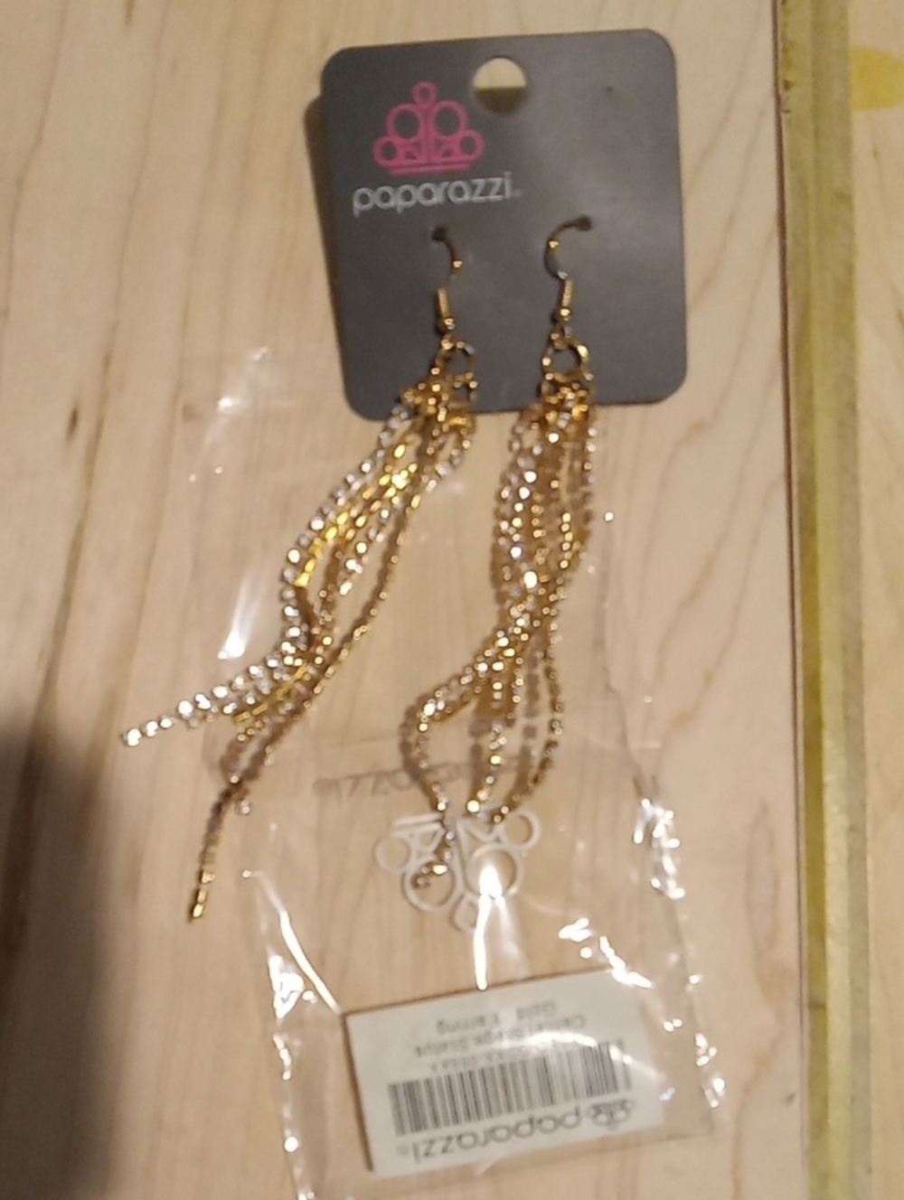 Paparazzi Gold "Center Stage Status" Earrings